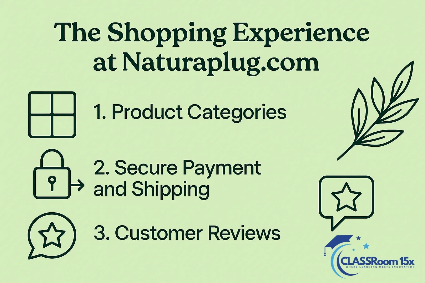 The Shopping Experience at Naturaplug.com