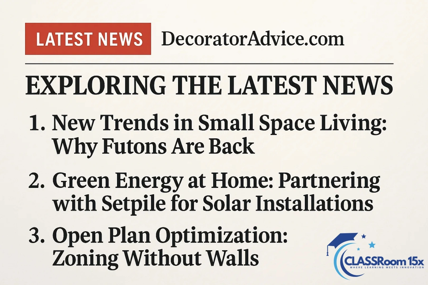 Exploring the Latest News DecoratorAdvice.com Offers