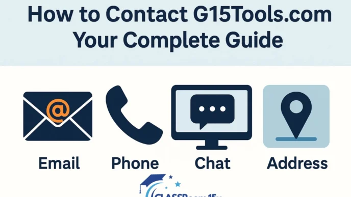 How to Contact G15Tools com: Your Complete Guide
