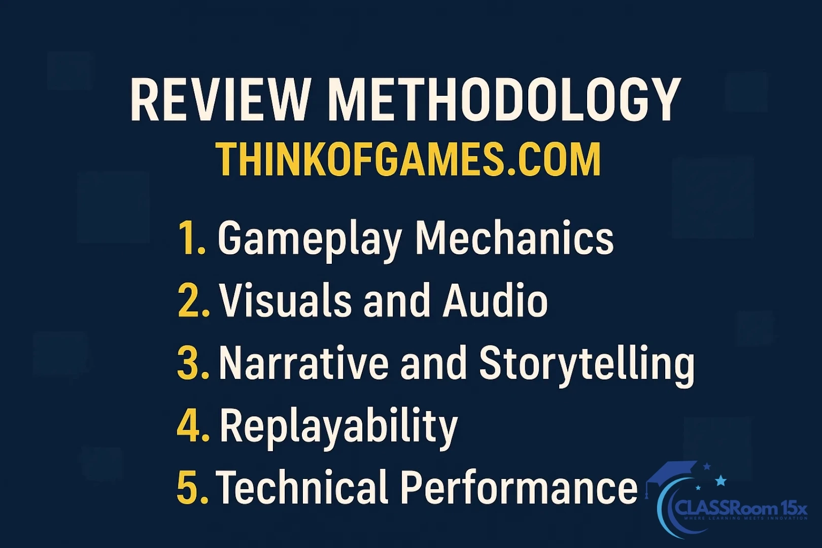 Review Methodology at Reviews ThinkOfGames com
