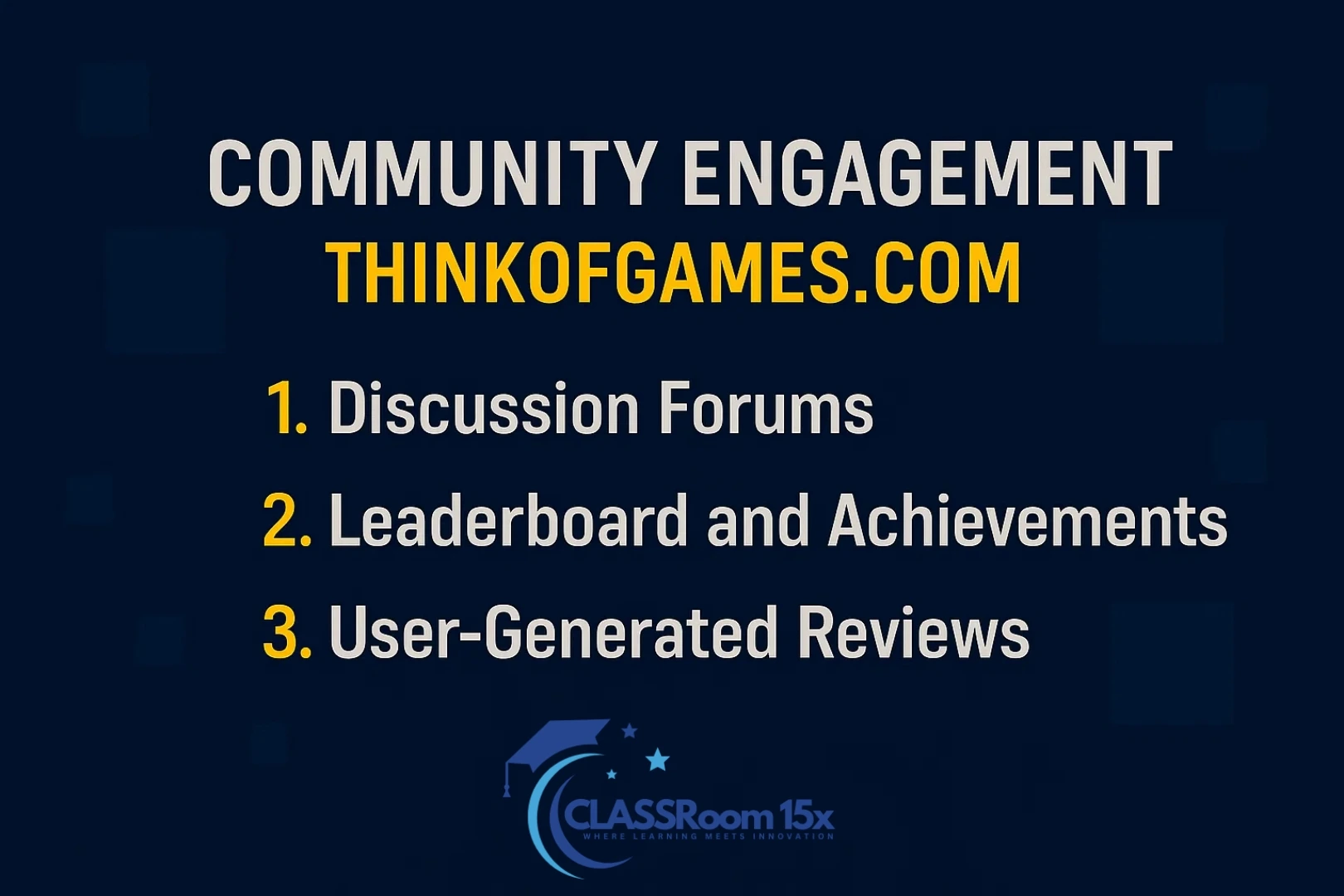 Community Engagement at Reviews ThinkOfGames com